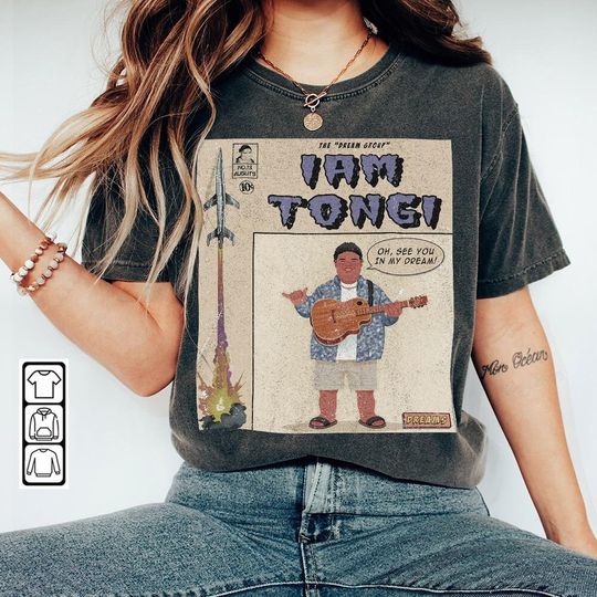 Discover Iam Tongi Comic Shirt, 90s Vintage Merch Book Art Dreams Album World Tour Shirt