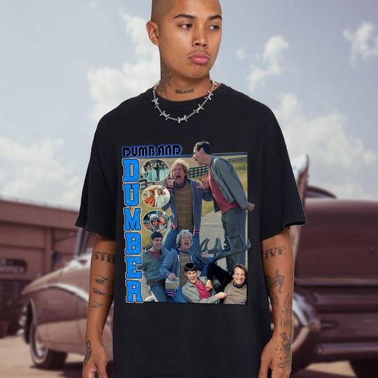 Discover Vintage Dumb and Dumber Tshirt Dumb and Dumber Movies Shirt Lloyd Christmas Harry Dunne Shirt Family Birthday Gift