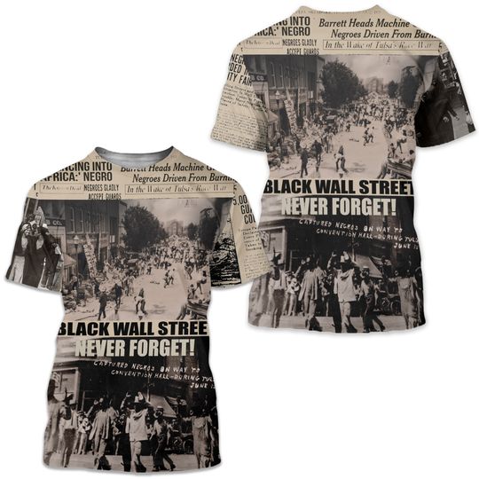 Discover Black Wall Street Shirt Freedom African American History Tulsa Oklahoma Black History Month