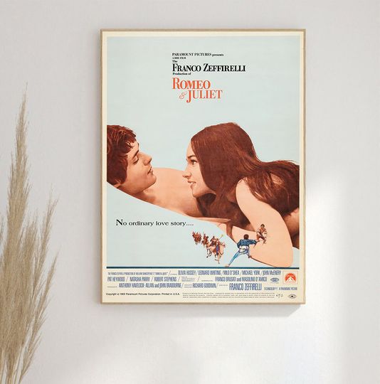 Discover Romeo and Juliet 1968 Vintage Poster