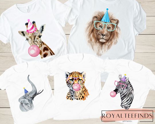 Discover Safari Animal Birthday Party Shirt