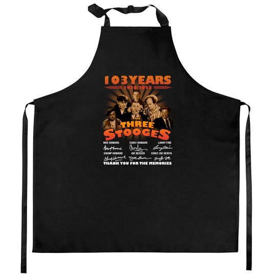 Discover The Three Stooges Kitchen Aprons, 103 Years Of The Three Stooges Movie Kitchen Aprons