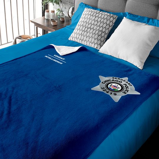 Discover Chicago Pd Sergeant Hank Voight Intelligence Badge Vestt Baby Blankets