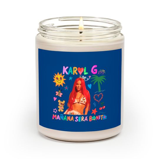 Discover Karol G New Album Cover 2023 Scented Candles, Manana Sera Bonito Album Shir