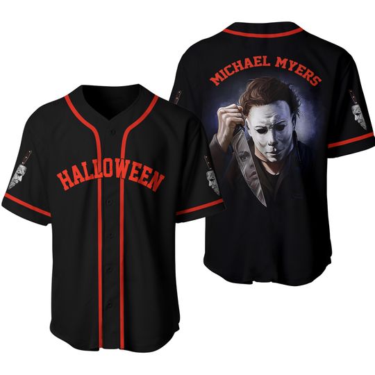 Discover Michael Myers Baseball Shirt, Michael Myers Jersey, Horror Jersey Shirt