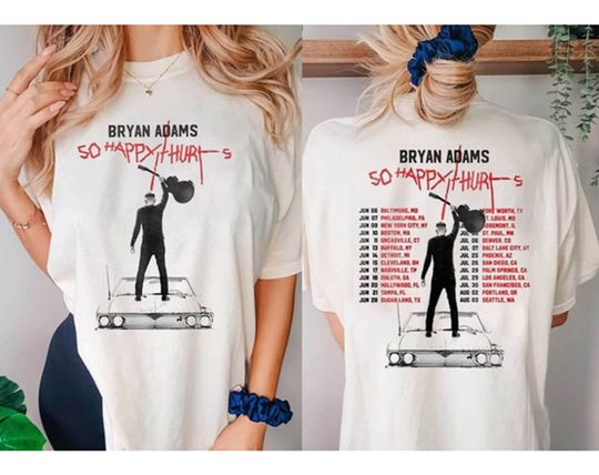 Discover Vintage Bryan Adams Tour 2023 Shirt - Music Merchandise