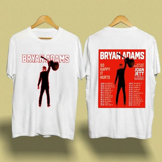 Discover Bryan Adams Tour 2023 T-Shirt - Vintage Pop Rock Music