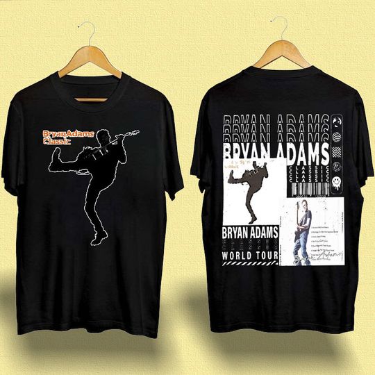 Discover Bryan Adams Tour 2023 T-Shirt, So Happy Hurts Tour, Vintage Bryan Adams Shirt