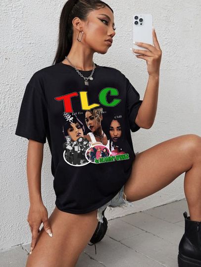 Discover TLC Shirt 90s Vintage Style Unisex Classic Tee Gift,