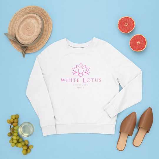 Discover White Lotus Resort and Spa, premium white and pink sweatshirt