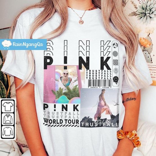 Discover P!nk Concert T-Shirt - Summer Carnival Trustfall Design