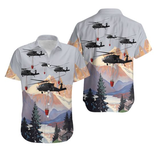 Discover Blackhawk Helicopter Hawaiian Shirts