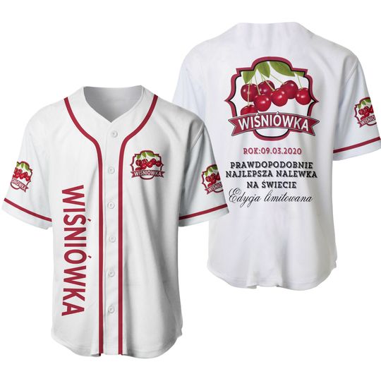 Discover Wisniowka Cherry cordial jersey shirt