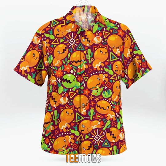 Discover PKM Orange Hawaiian Summer Shirt, Summer Vacation