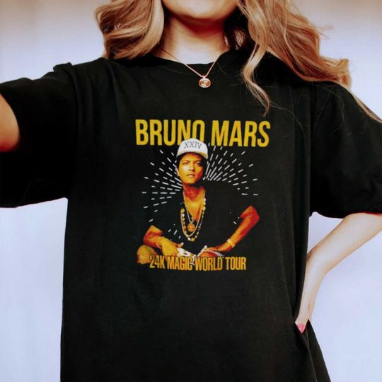 Discover Bruno Mars 24k Magic World Tour shirt