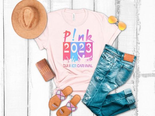 Discover P!nk Pink Singer Summer Carnival 2023 Tour Shirt,Pink Fan Lovers Shirt,Music Tour 2023 Shirt,Trustfall Album Shirt