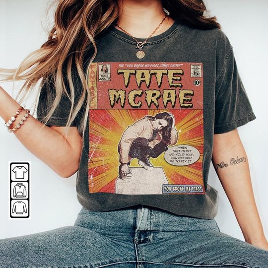 Discover Tate Mcrae Comic Shirt, 90S Vintage Merch