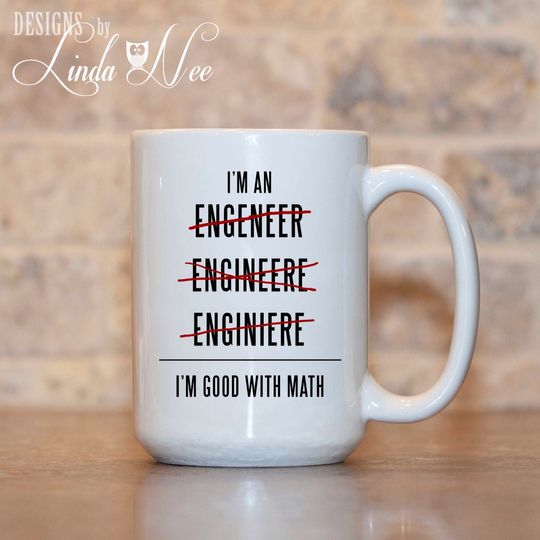 Discover I'm an Engineer I'm good with Math Engineer Mug, Gift for Engineer,