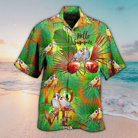 Discover Aloha Parrot Hello Summer Style Vintage Hawaiian Shirt