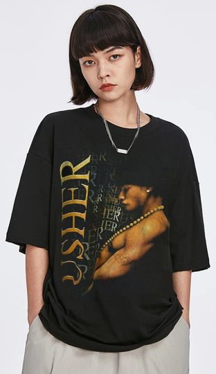 Discover Usher Band Tees  Rap Tees  Vintage Vintage 00s Usher Rap Unisex Shirt