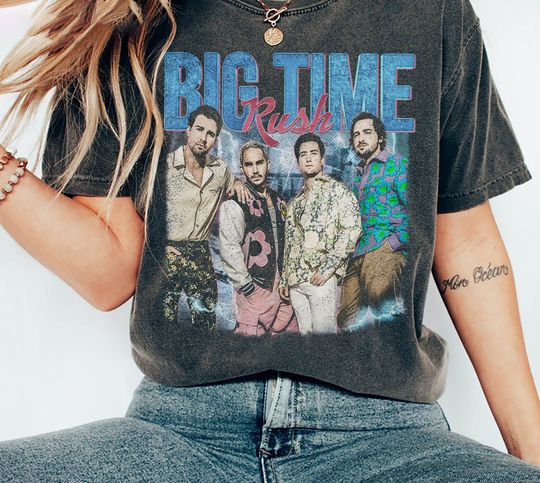 Discover Big Time Rush Music Shirt, Merch Vintage Can't Get Enough Tour 2023 Tee