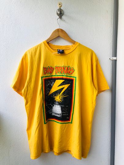 Discover Vintage Original 90s Bad Brains American Hardcore Punk Band Big T-Shirt