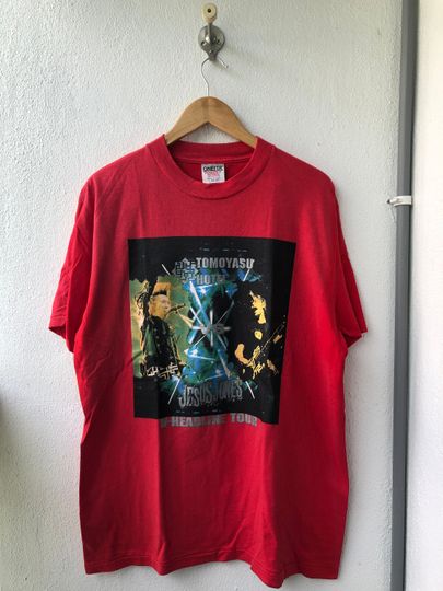 Discover Vintage Original 90s Jesus Jones & Tomayasu Hosei Tour Merchandise T-Shirt