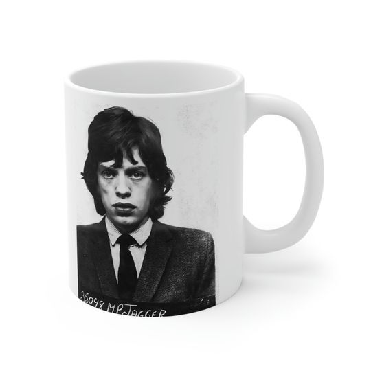 Discover Mick Jagger Mugshot Coffee Mug