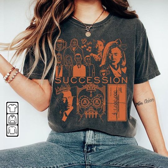 Discover Succession Doodle Art Shirt, 90s Vintage Succession Movie