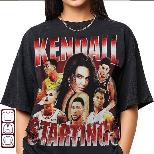 Discover Kendall Starting Five 90s Vintage, Kendall Starting Five Bootleg Shirt