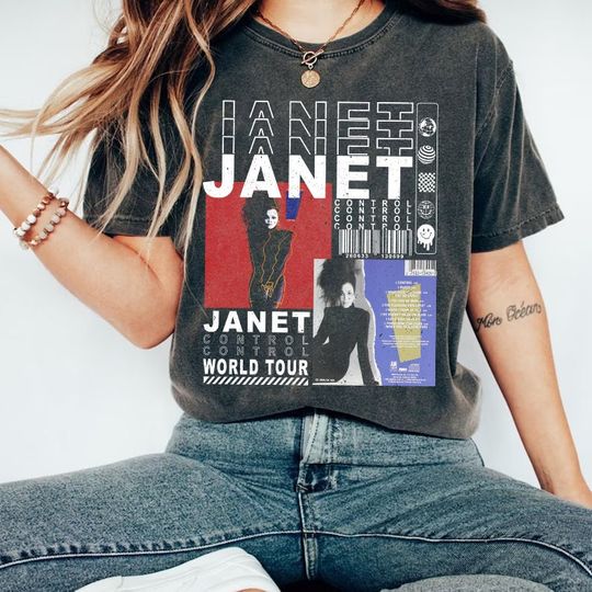 Discover Vintage Janet Jackson Tee, Janet Jackson Shirt
