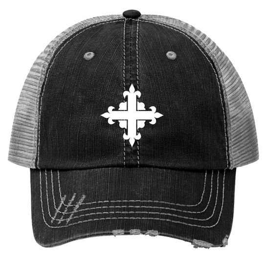 Discover Musketeer Tabard Cross Trucker Hats