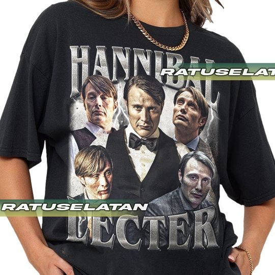 Discover Hannibal Letcer Mads Mikkelsen Vintage T-Shirt