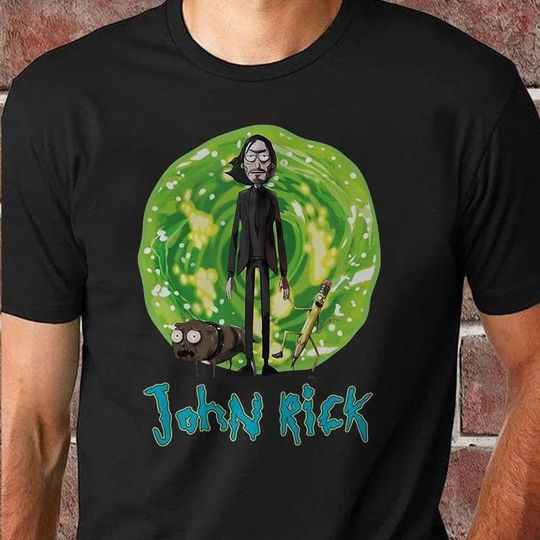 Discover John Rick Black T-shirt