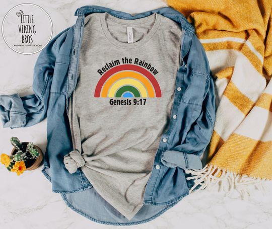 Discover Reclaim the Rainbow Shirt | Genesis 9:17 | Christian |