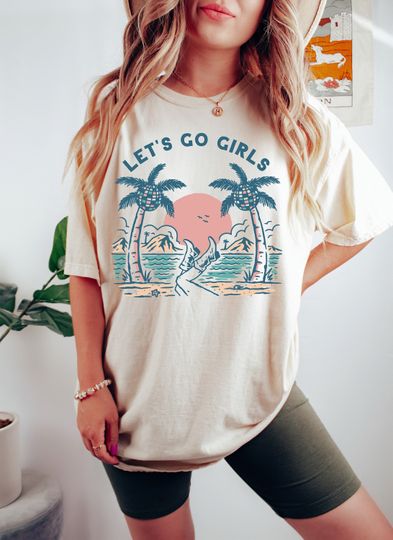 Discover Let's Go Girls,Girls Vacation Shirt,Matching Cowgirls Shirts,Girls Trip Tshirt,Girls Gang Shirts,Funny Girls Weekend
