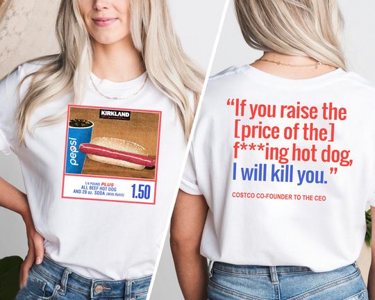 Discover 1.50 Costco Hot Dog Shirt