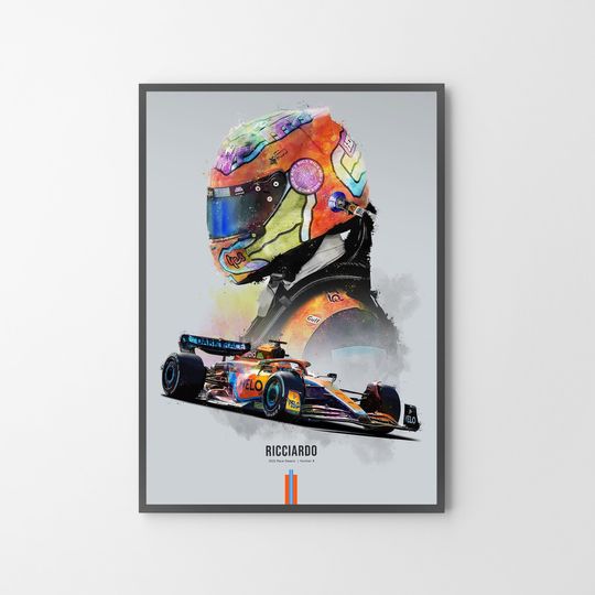 Discover Daniel Ricciardo Car Racing Poster