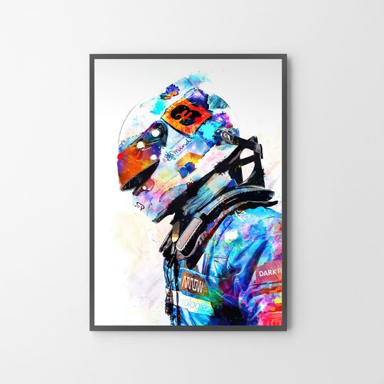 Discover Daniel Ricciardo Car Racing Poster