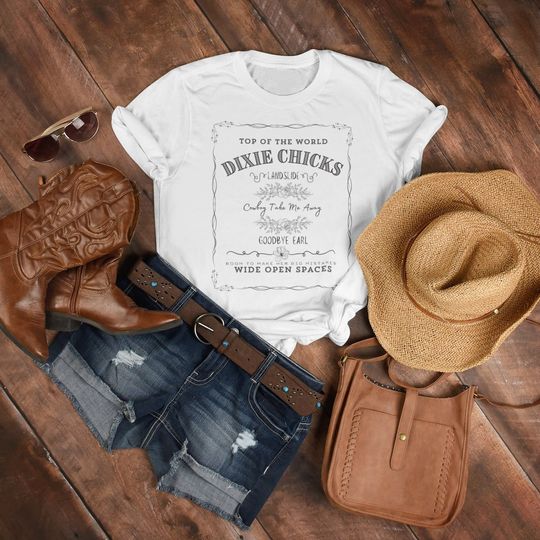 Discover Dixie Chicks T Shirt, 90's Country merchandise, The Chicks Band Tee