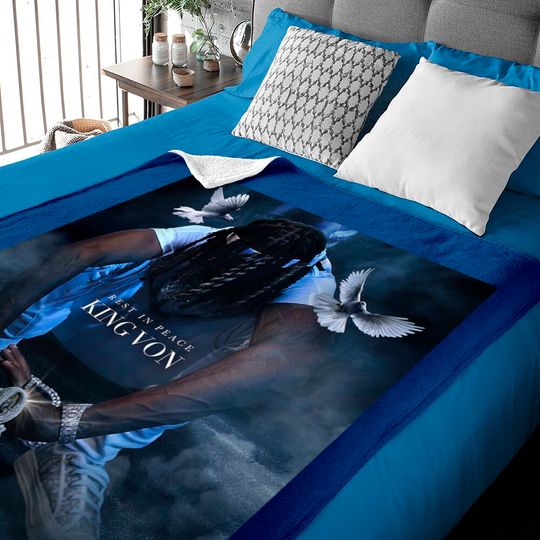 Discover KING VON Rest In Peace Graphic Baby Blankets