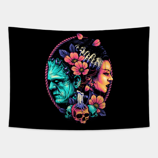 Discover The Monster Couple - Horror - Tapestry