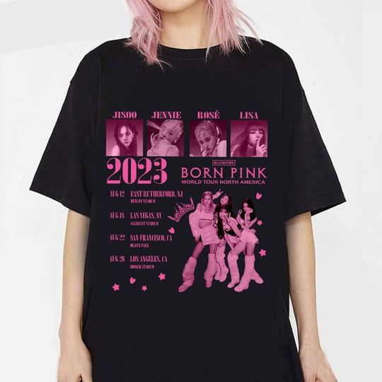 Discover BlackPink Born Pink World Tour 2023, Blackpink Kpop Shirt, Jisoo Shirt,Lisa Shirt