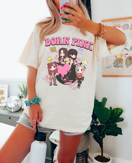 Discover Blackpink Chibi Shirt, Blackpink Born Pink World Tour Shirt