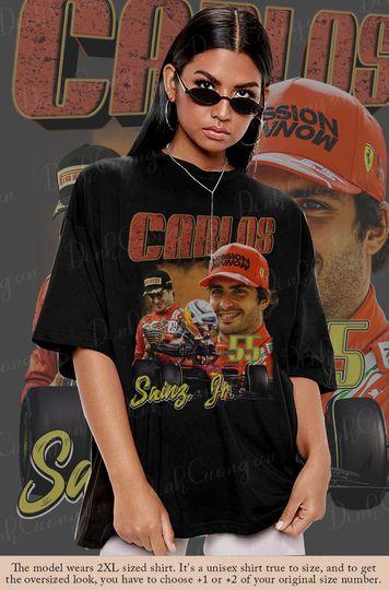 Discover Carlos Sainz Shirt Racing Tshirt Bootleg Sainz