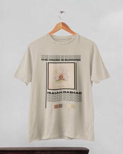 Discover Isaiah Rashad album cover shirt, the house is burning album cover shirt, isaiah rashad shirt