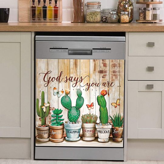 Discover Catus God Says You Are Precious Unique ,  Cover, Funny Dishwasher 