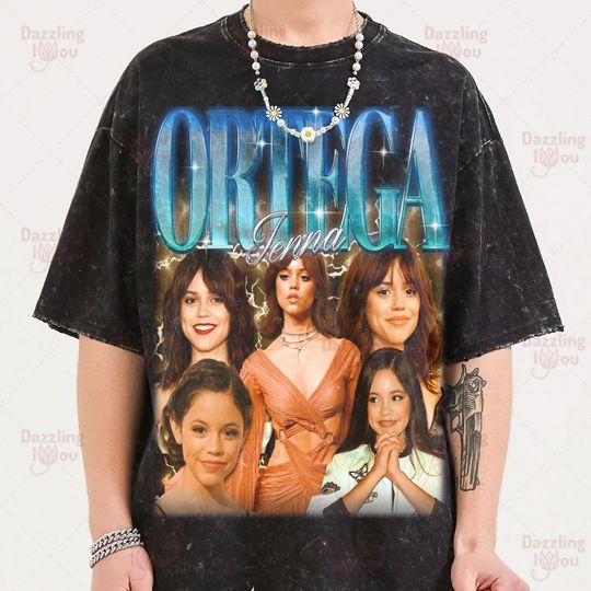 Discover ACTRESS JENNA ORTEGA Washed TShirt | Jenna Ortega Washed Vintage