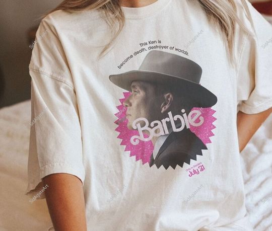 Discover Barb Oppenheimer 2023 Shirt, Barbheimer Active Shirt, Oppenheimer Movie 2023 Shirt