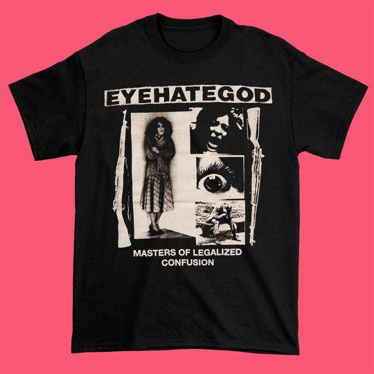 Discover Vintage Eyehategod Band Short Sleeve Cotton Black